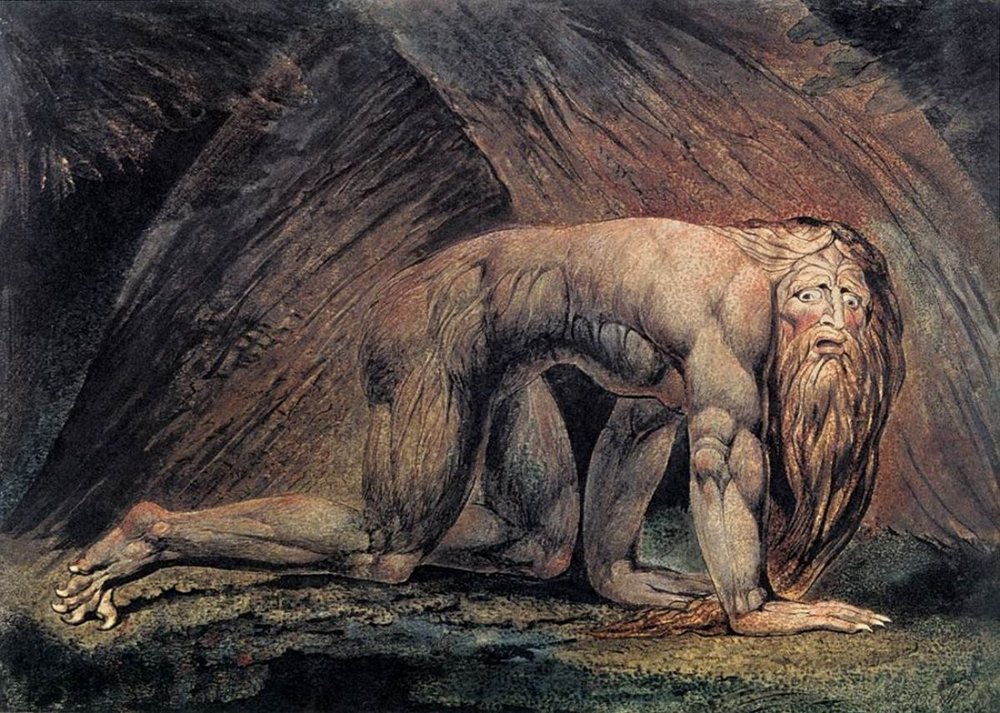 Poster William Blake Nebuchadnezzar II Extra Large avec encadrement