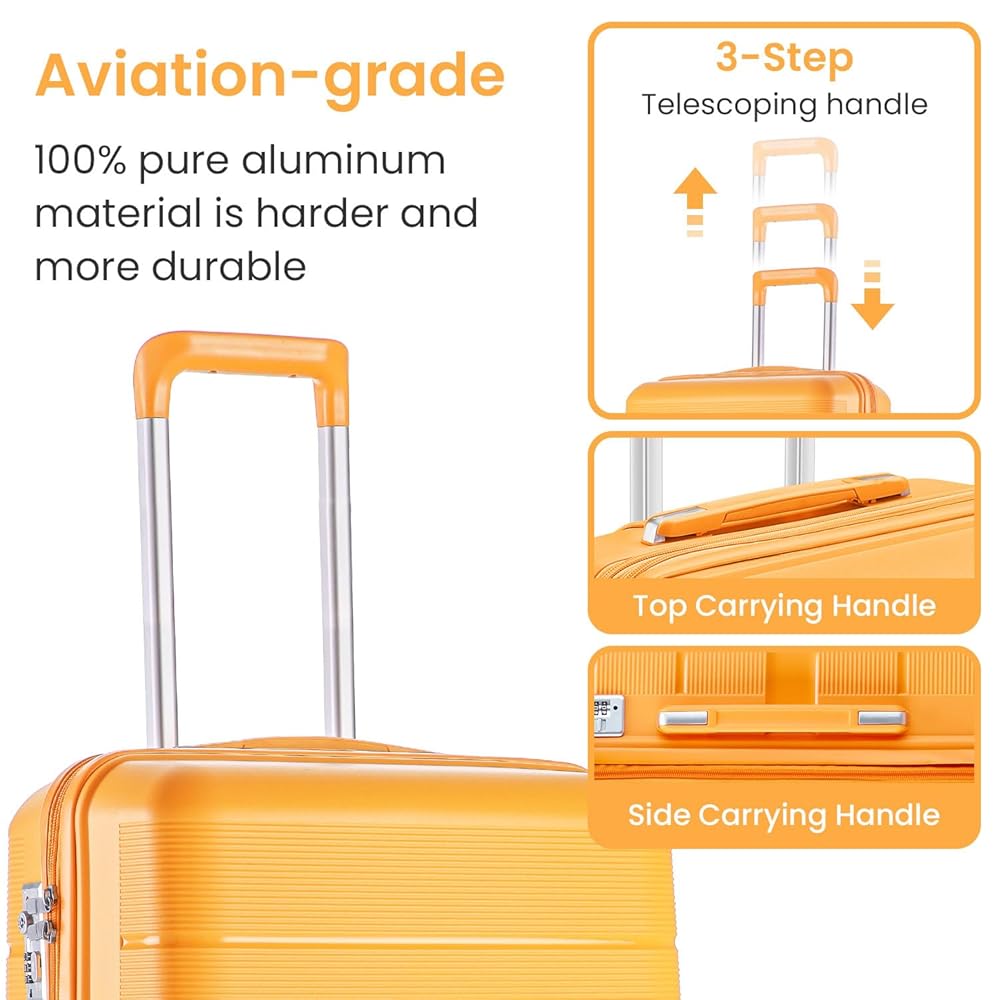 Amazon.com | Xurwiin Luggage Sets 4 Piece, Hard Shell