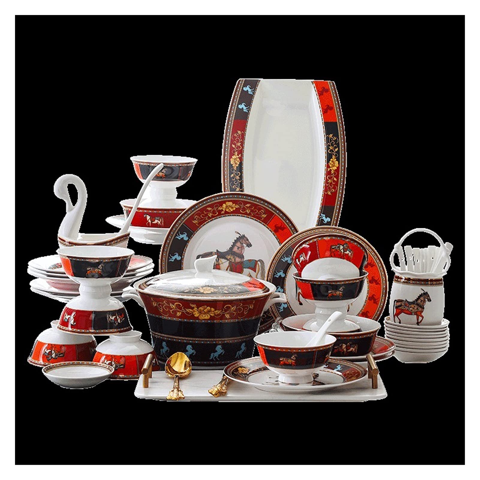 ZHCWT Ceramic Tableware and Bowls Manufacturers Direct Ceramic Bowls and Bowls Bone China Tableware Gifts Creative