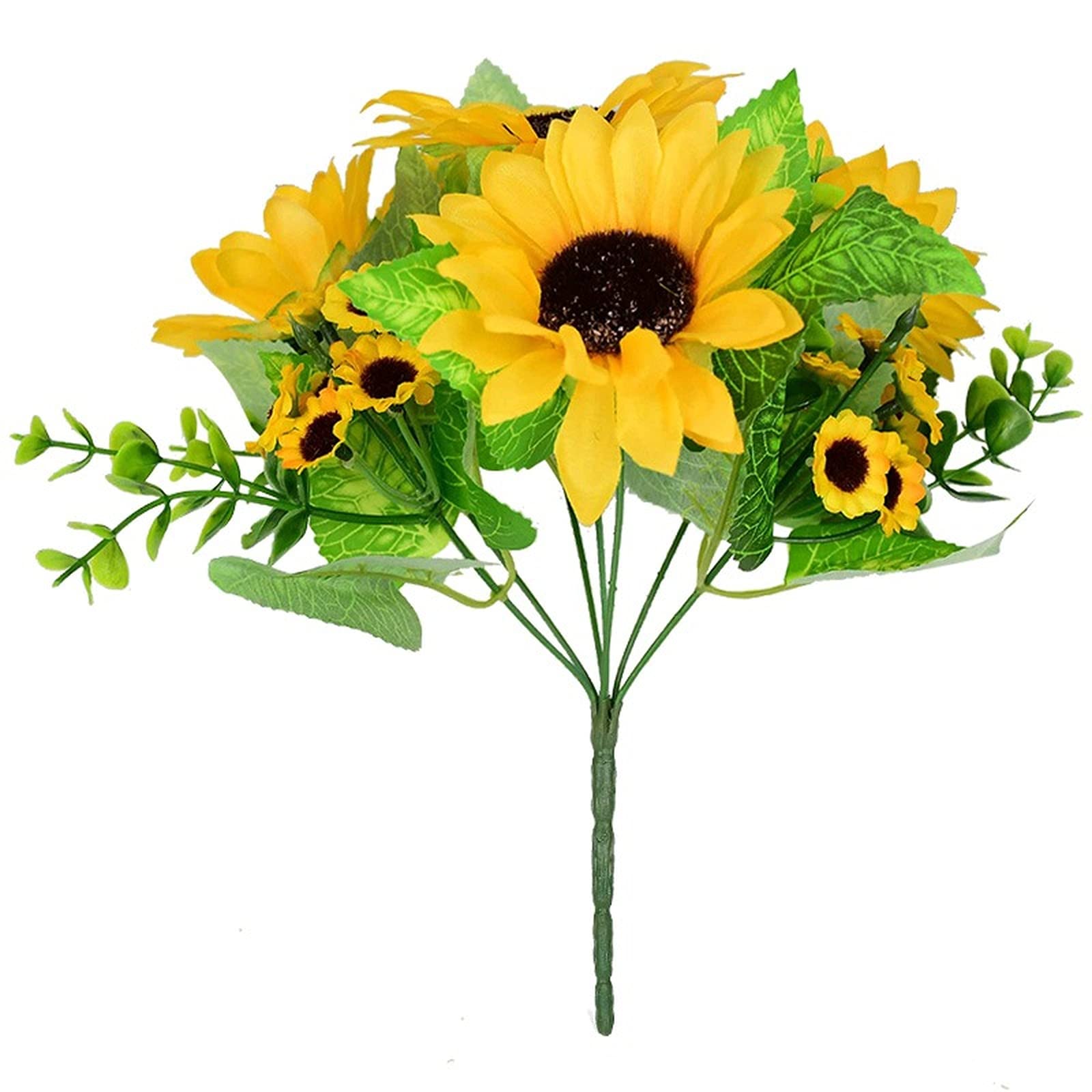 SBJKLYRN Simulated flowers, Naturally Dried Cotton Flowers Artificial Eucalyptus Leaves Stems...