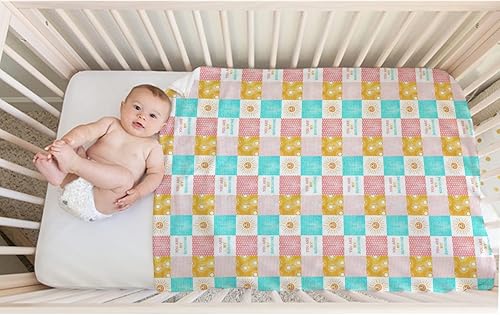 Miniatura 2 de Manta de franela para bebé con diseño de lunares solares, manta de recepción neutra suave y transpirable para bebés, niños y niñas, multicolor, 30 x