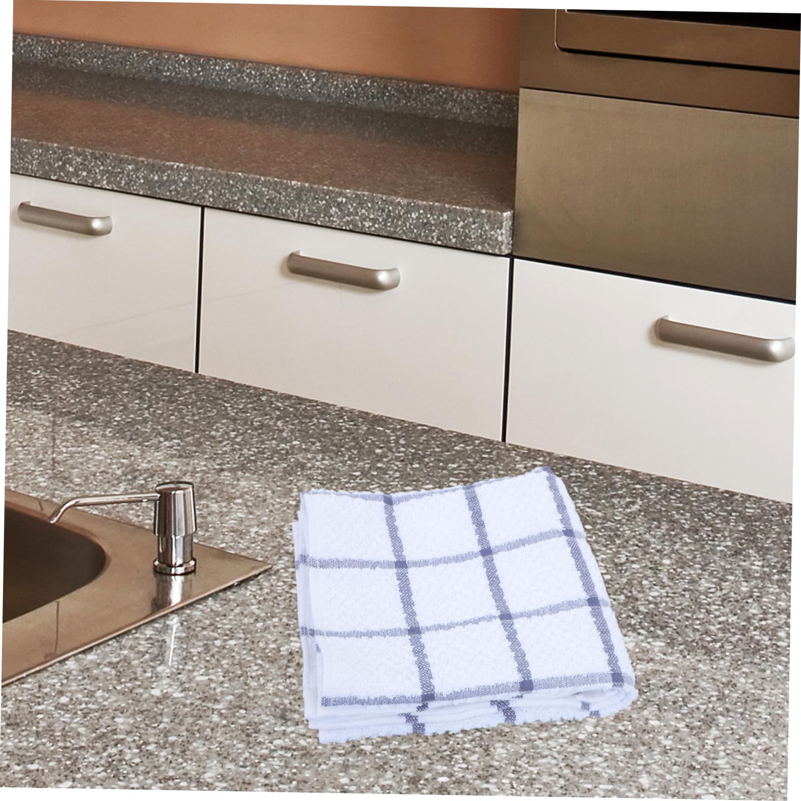 GLEAVI 6 Piezas Paños de Cocina de Algodón de Alta Absorción Paños para Secar Platos Multiusos Resistentes al Desgaste Reutilizables y Lavables para Limpieza de Encimeras para Fregar Plat