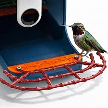 CPLIKE ABS Bamboo-Style Perch Extender Designed for Bird Buddy Smart Bird Feeder, Expandable Platform with Dual Screw Mount, Chewing-Friendly Texture, Extra Landing Space & DIY Accessory Ports