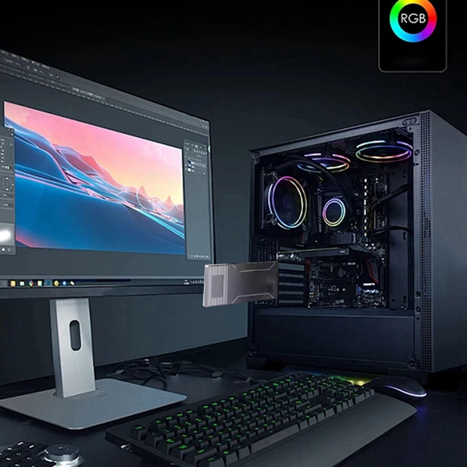 lyrlody Konsolen-Festplatten-Umbau-Box, PCIE 4.0 Unterstützung