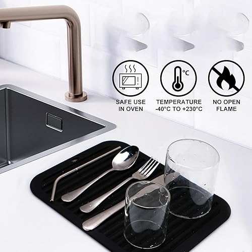 Miniatura 5 de Ardanlingke 9"x12" Silicone Trivets for Hot Pots and Pans - 446F Heat Resistant Hot Pads4 Pcs Multi-Purpose Versatile Trivet Mat Durable