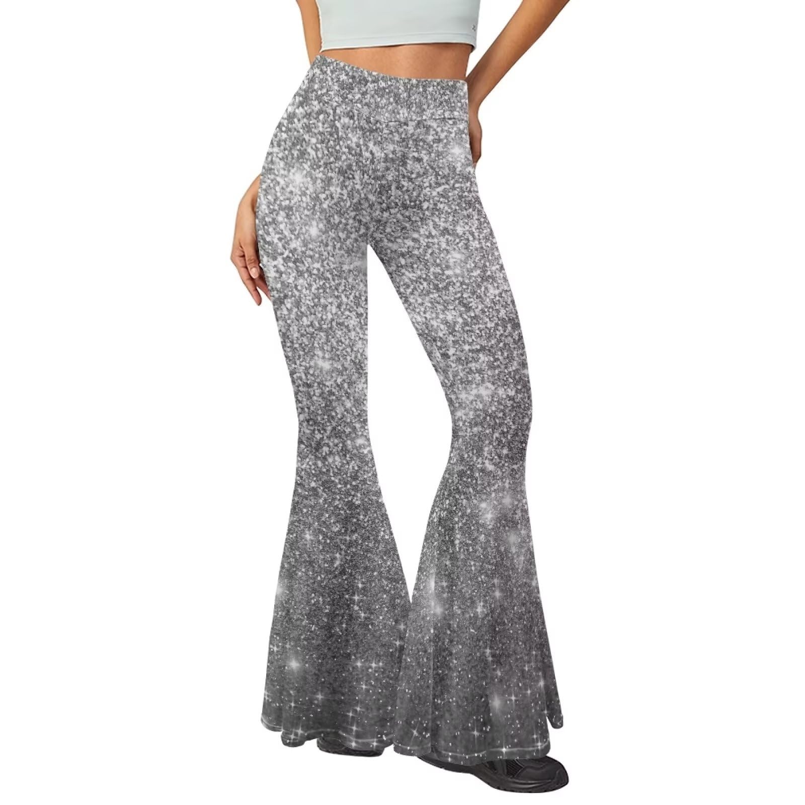 Modysero Pantalones de yoga acampanados para mujer, cómodos y suaves, de cintura alta, para oficina, trabajo, pasar el rato