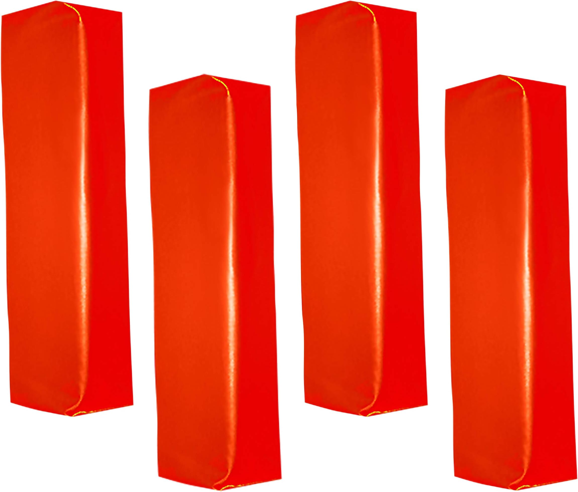 Weighted End Zone Corner Football Pylons, Set of 4 (Orange)