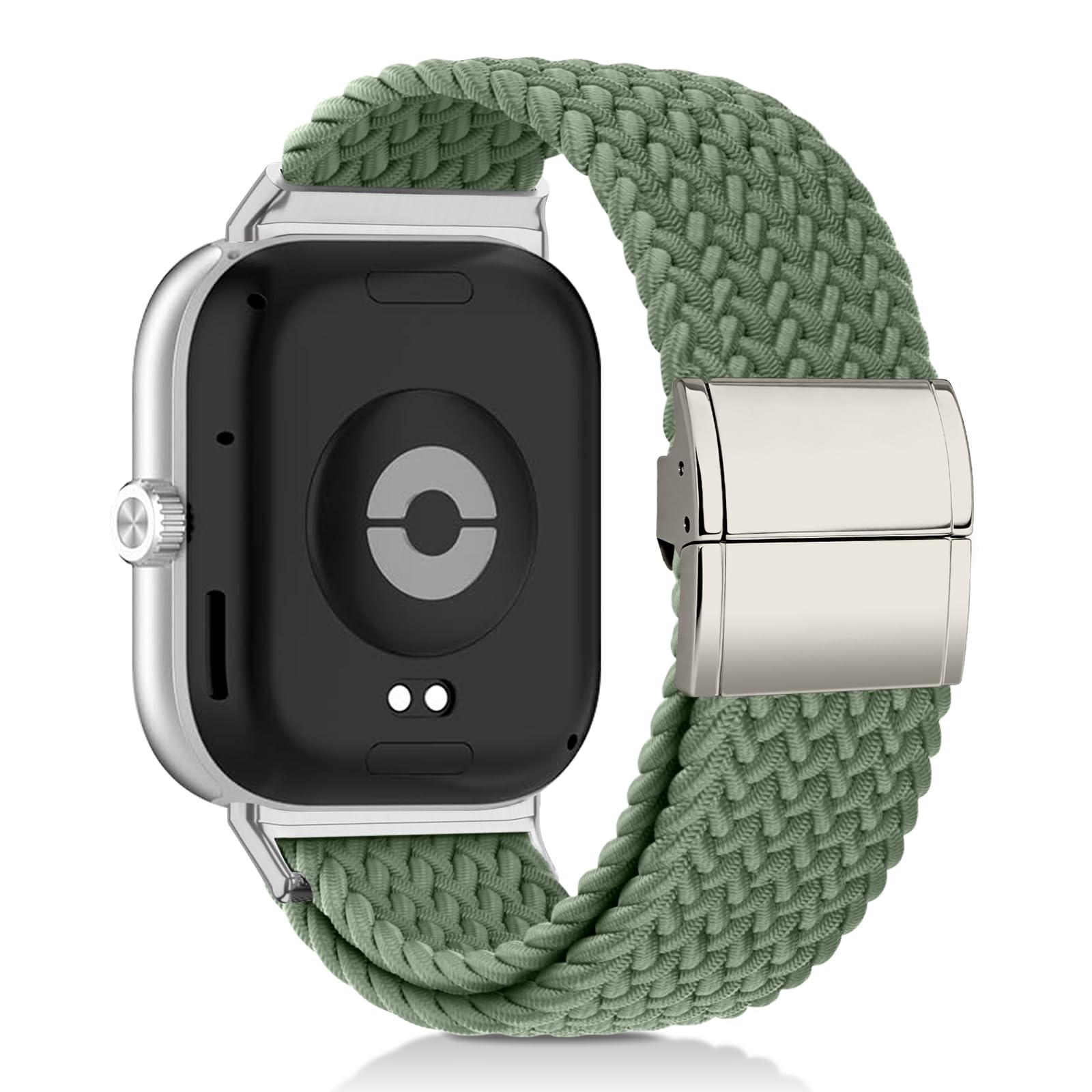 Zspoly Geflochtenes Armband Kompatibel mit Xiaomi Smart Band 9 pro armband/Xiaomi Smart Band 8 pro Armband/Xiaomi Redmi Watch 5/4, Nylon Magnetisch Stoff Elastisches Sport Ersatzband für Herren Damen