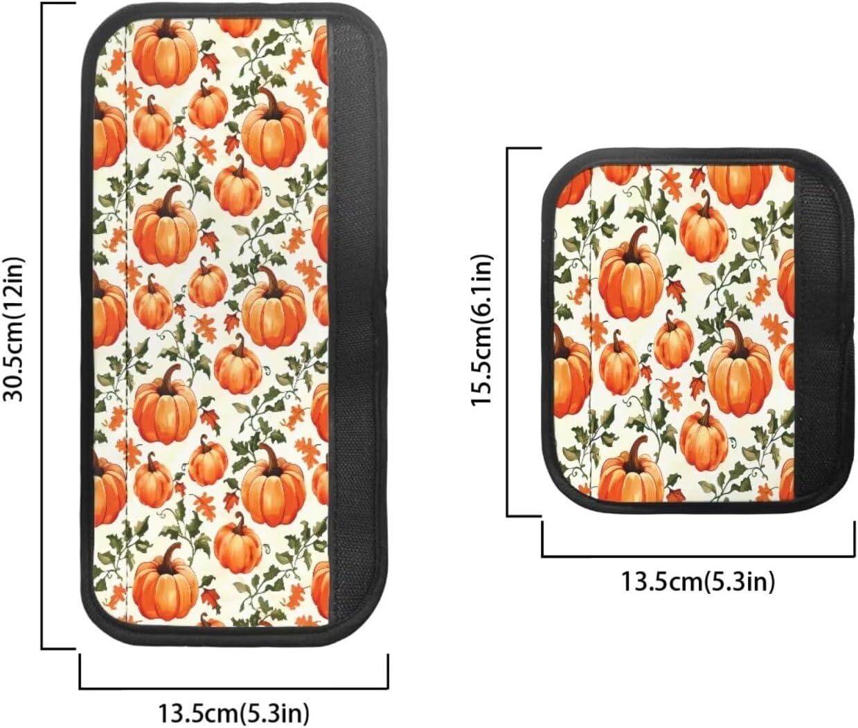 6 PCS Fridge Door Handle Cover Anti-Static Kitchen Appliance Decor Protective Handles Gloves Fridge Dishwasher Oven Protector, Waterproof Oil-Proof, Pumpkin Maple Leaf Fall Decor