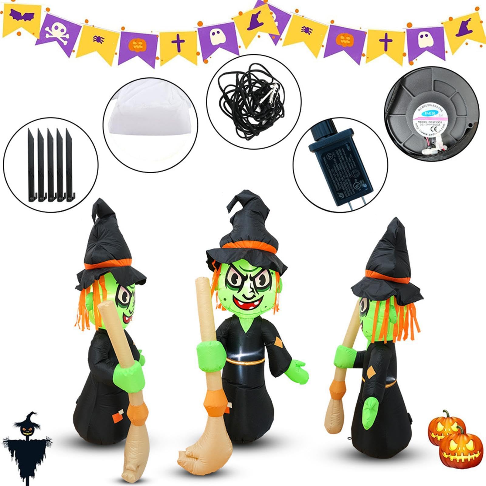 Nadmuchiwane dekoracje na zewnątrz na Halloween ze światłami LED