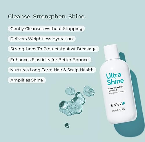 Miniatura 3 de EVOLVh - Champú Humectante Natural UltraShine  Vegano, no tóxico, cuidado del cabello limpio (8.5 fl oz  8.5 fl oz)