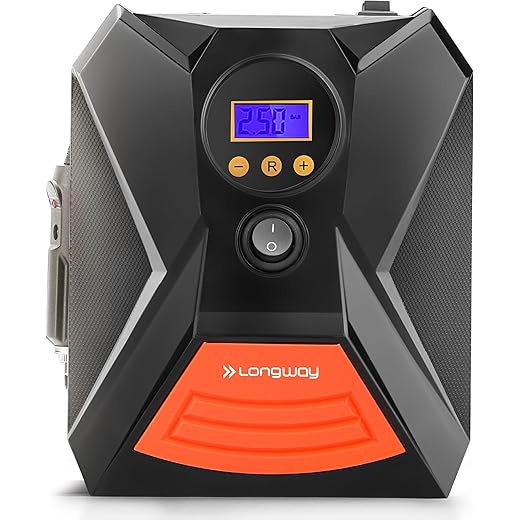 Longway Tyro Portable Tyre Inflator DC 12V