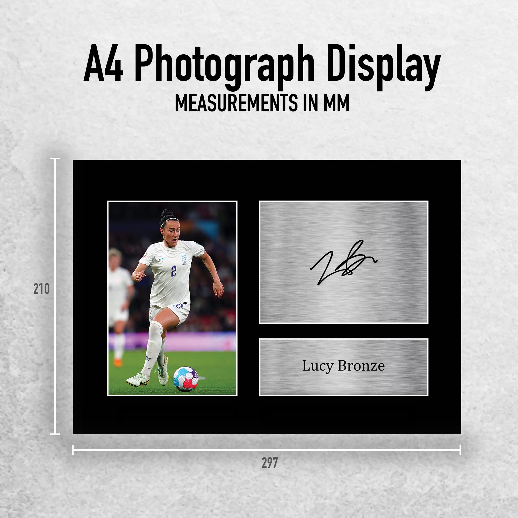 HWC Trading A4 Lucy Bronze Womens England Gifts Printed Signed Autograph Picture for Football Fans and Supporters - A4 - Image 2