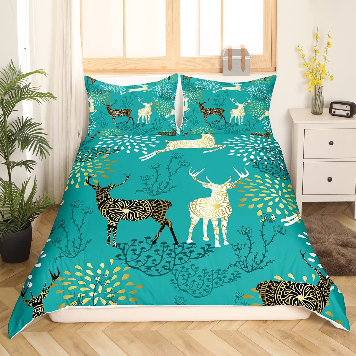 Housse de couette pour enfants garçons filles pour égayer un lit simple terne