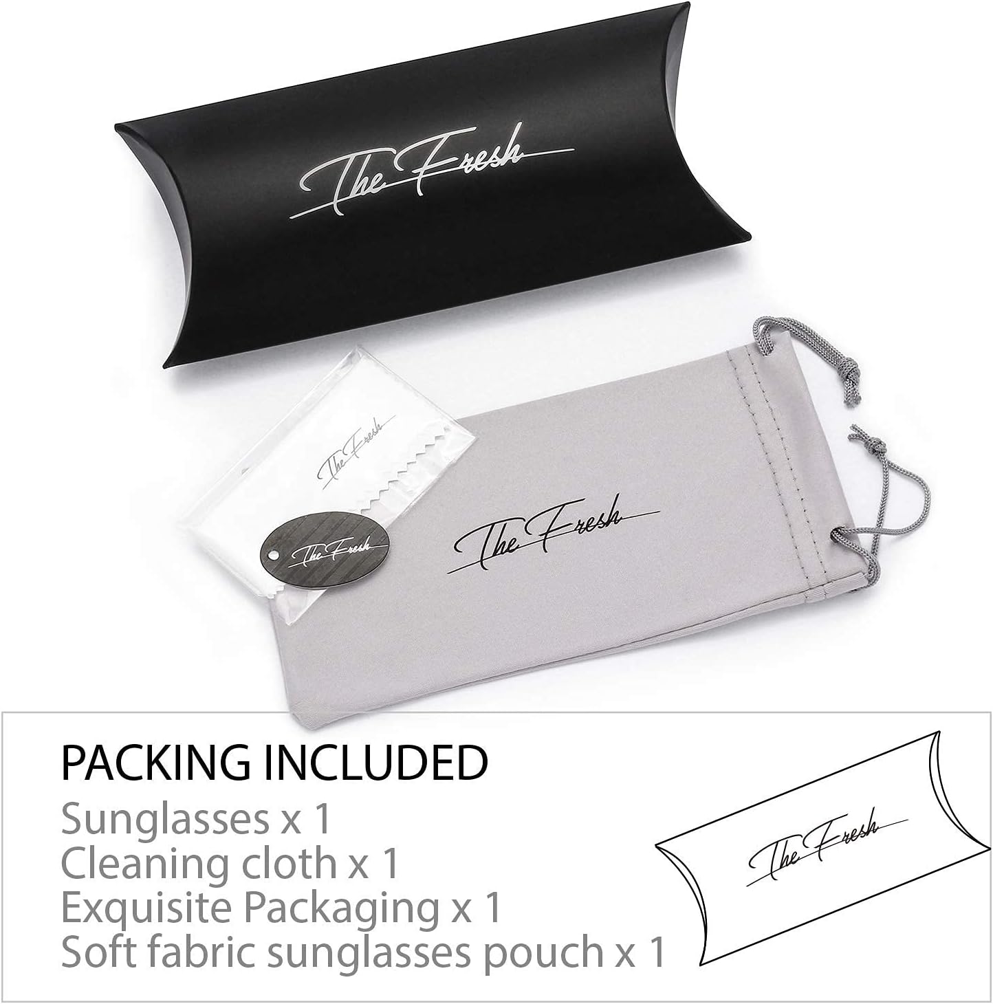 The Fresh Clout Goggles Oval Mod Retro Vintage Kurt Cobain Inspired Sunglasses Round Lens Gift Box - Image 7