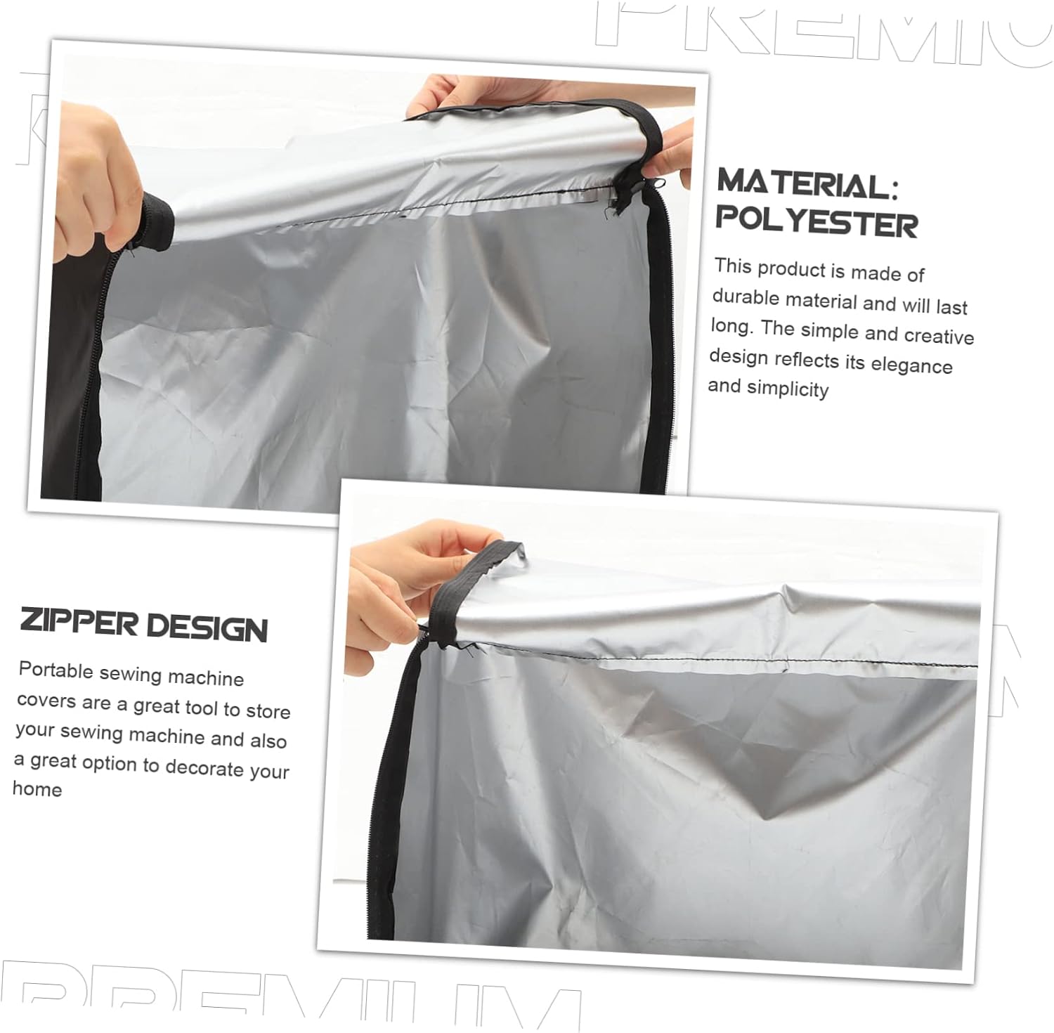 Artibetter Portable Sewing Machine Case Protector Cover for Home Use Dustproof Storage Bag with Stitching Compact Design for Beginners and Advanced Users