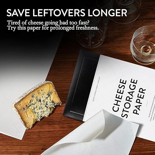 Miniatura 7 de Formaticum Hojas de almacenamiento de queso reutilizables  Tamaño 9 x 14 pulgadas  Strage de queso de grado profesional  Almacena queso, sándwiches