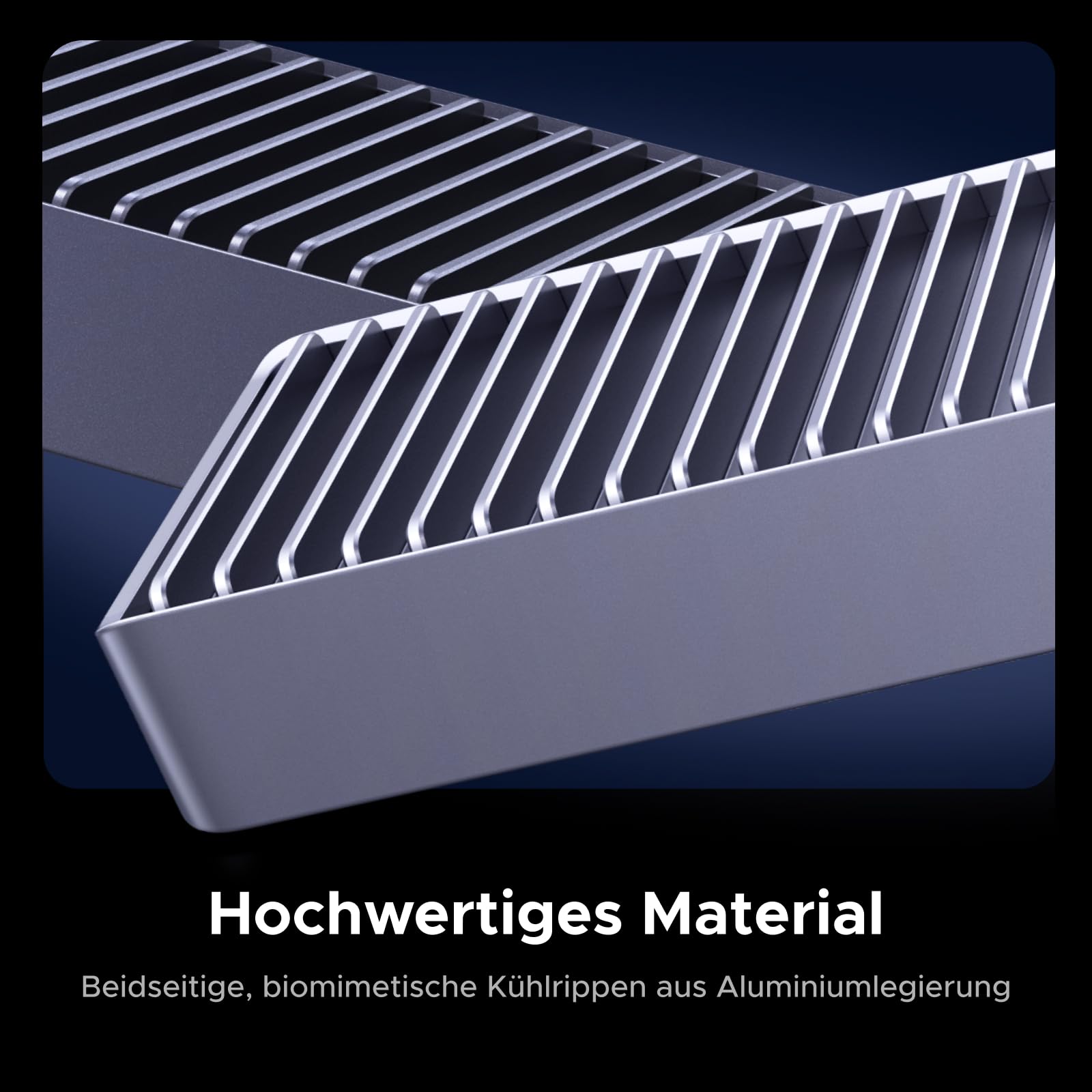 UGREEN 80Gbps M.2 NVMe SSD Gehäuse, NVMe Gehäuse kompatibel mit Thunderbolt 5/4/USB4 bis zu 7000MB/s, M2 SSD Gehäuse kompatibel mit MacBook, Mac mini, Mac Studio 50cm Kabel(SSD Nicht enthalten)