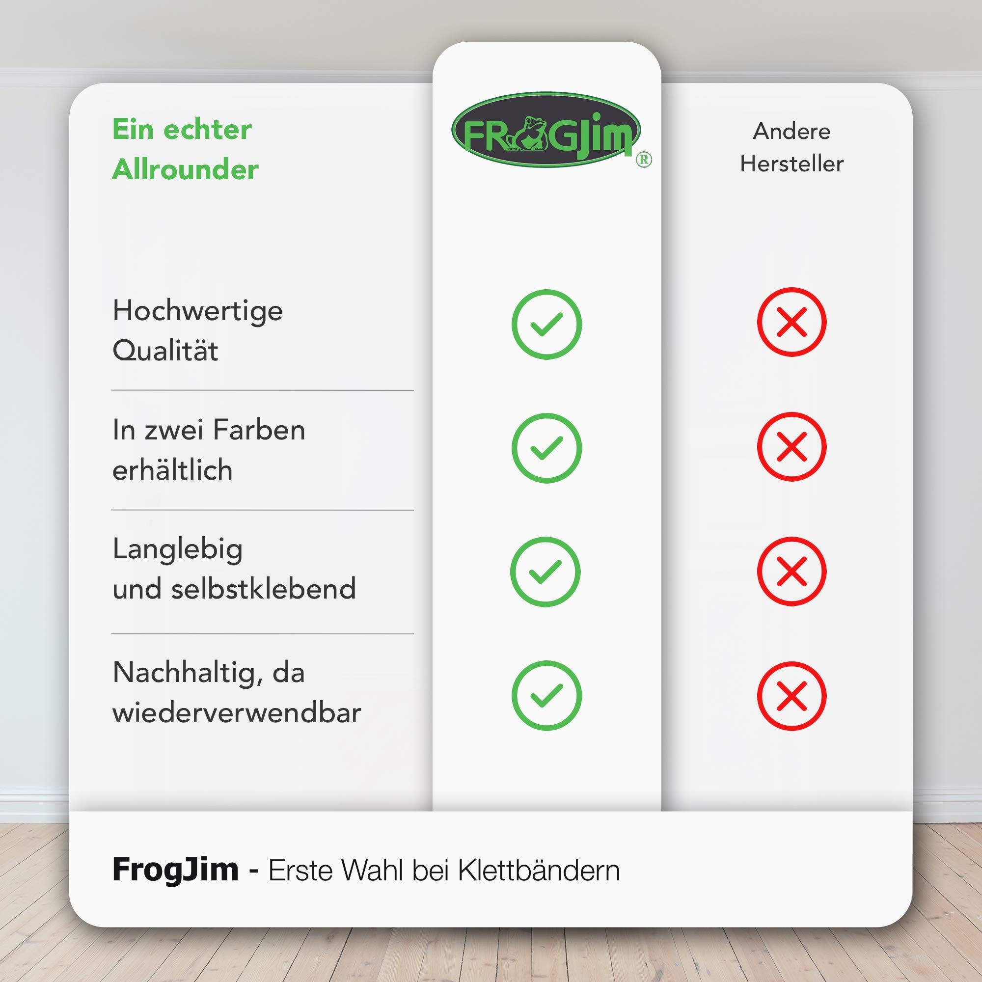 Nastro Adesivo A Gancio E Pile - 2 Rotoli Da 5m, Larghezza 20mm, Bianco, Adesivo Forte