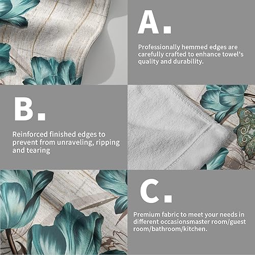 Vista 324 de Giwawa Juego de 2 toallas de mano de pino con ciervos del bosque, toallas de baño, suaves y absorbentes, para bar, bar, cocina, hotel, spa, Ciervo