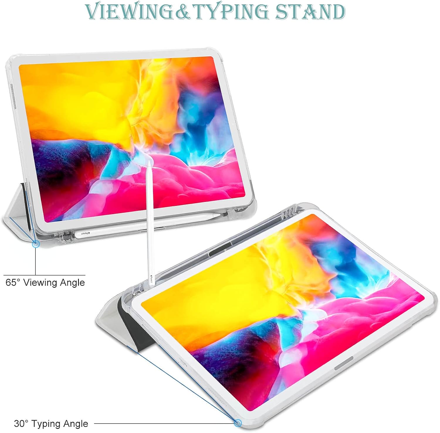 Portugal Flag Soccer Goa Novelty Protective Case Cover for IPad 2021/2022 Air 1/2/3/4/5 Generation with Pencil Holder