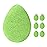 KOL Face Scrubber Pads, Green Tea Infused Exfoliating Facial Cleansing Sponges for Daily Face Wash and Makeup Removal, 6 Count