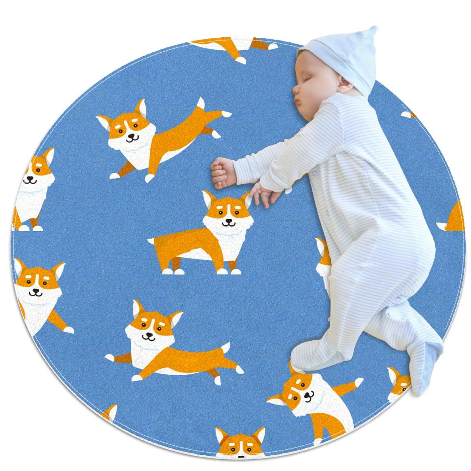Tapis de bain corgi anti-glisse pour protéger les enfants à la sortie de douche