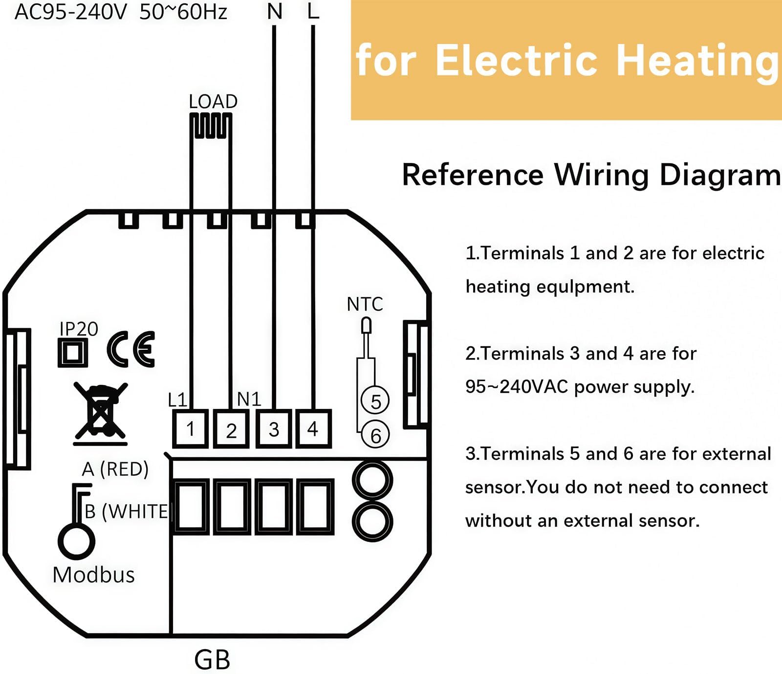 Wi-Fi Thermostat - Serie 1000 Termostato Touchscreen Programmabile per Riscaldamento ad Acqua/Elettricità/Caldaia/2 Tubi/4 Tubi di Raffreddamento Compatibile con Alexa, Google Home e IFTTT