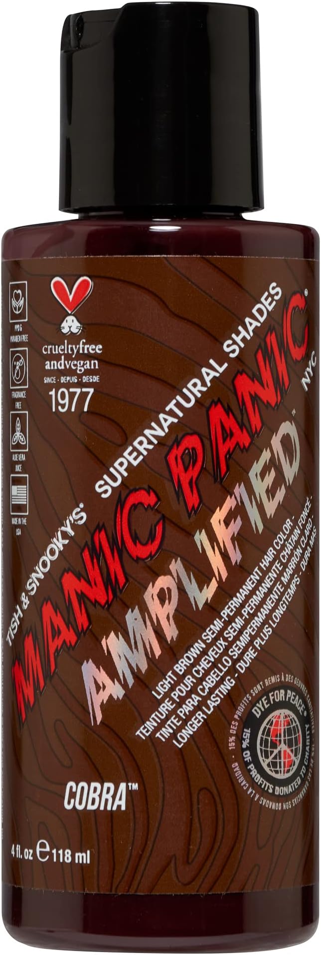 MANIC PANIC SuperNatural Hair Dye Cobra Light Brown