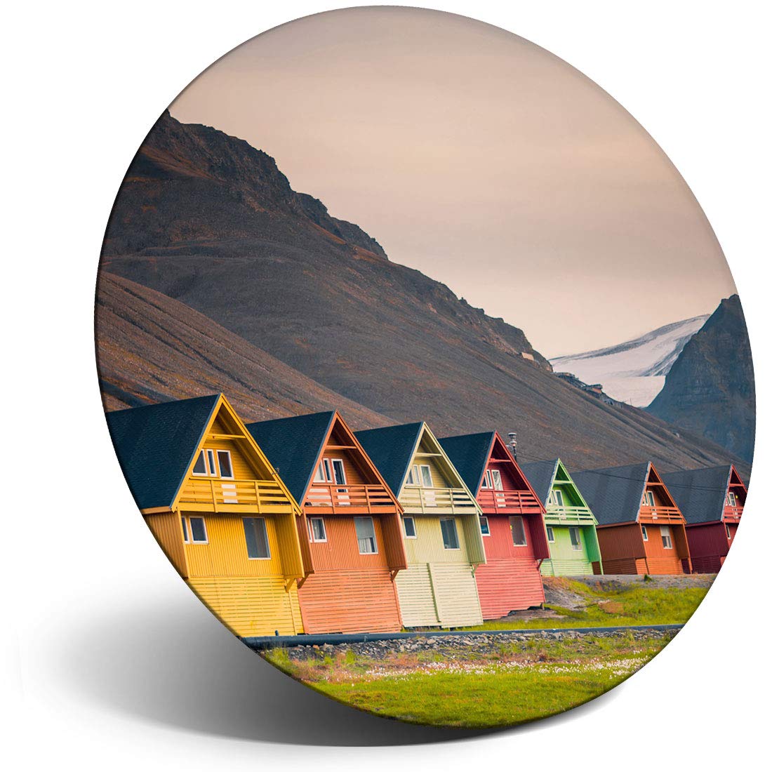 Destination Vinyl Ltd Magnet For Refrigerator, Fridge - Longyearbyen Svalbard Norway For Office, Cabinet And Whiteboard, Magnetic Stickers, 21807