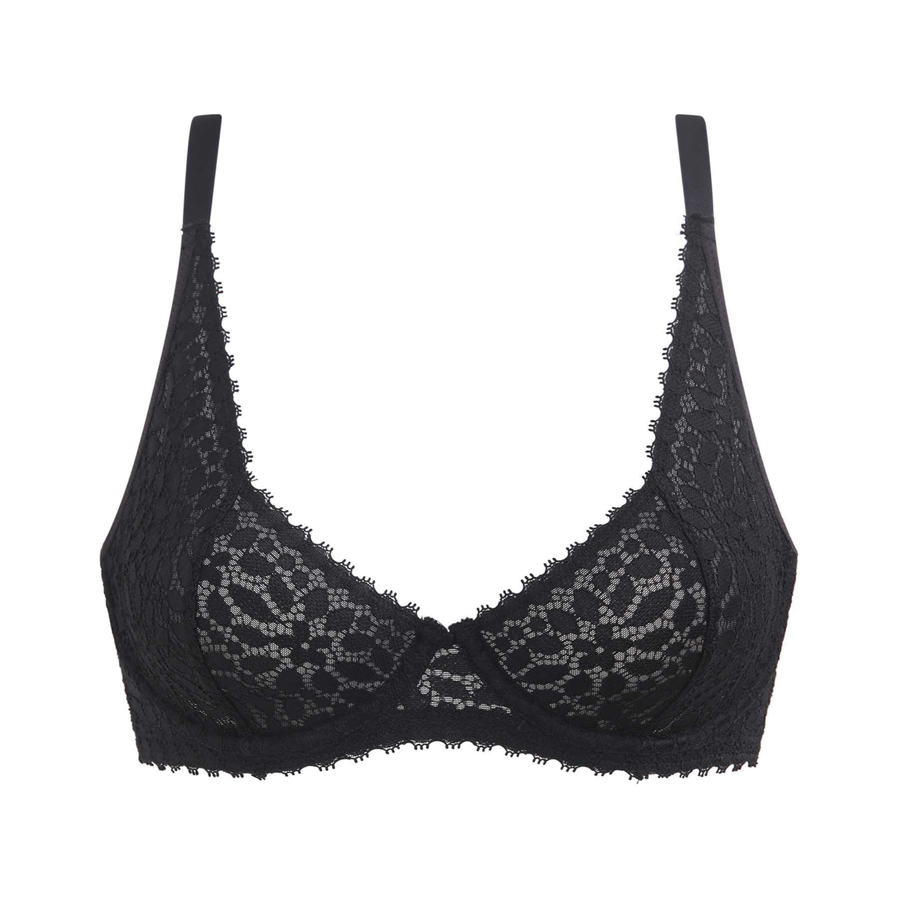 DIM Women's Daily Lace Bra | Underwired | Openwork Floral Lace | Support and Comfort