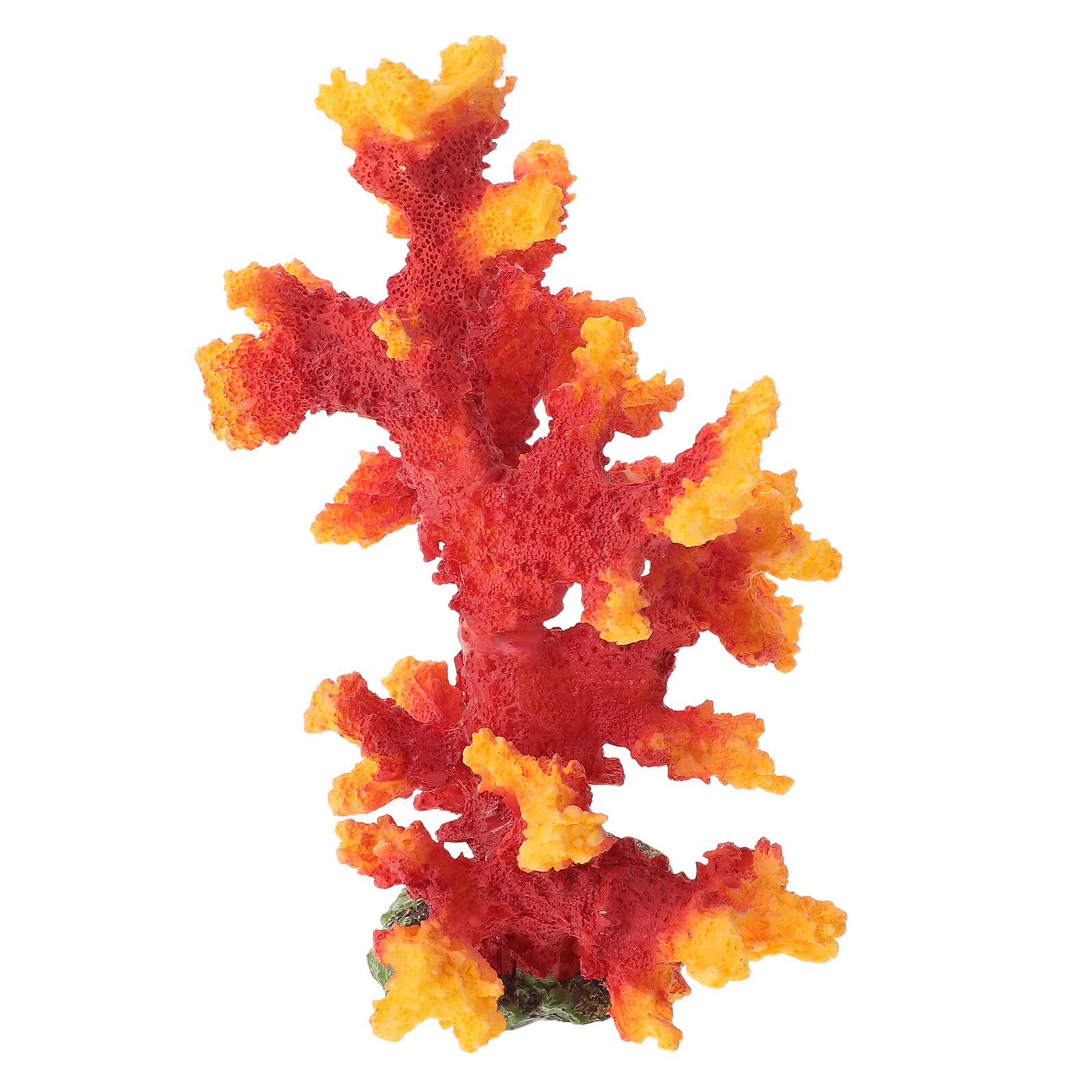 TOYANDONA Rama de coral de resina artificial, decoración de arrecife de acuario, decoración realista de pecera, adornos de coral para paisaje acuático para el hogar y la oficina