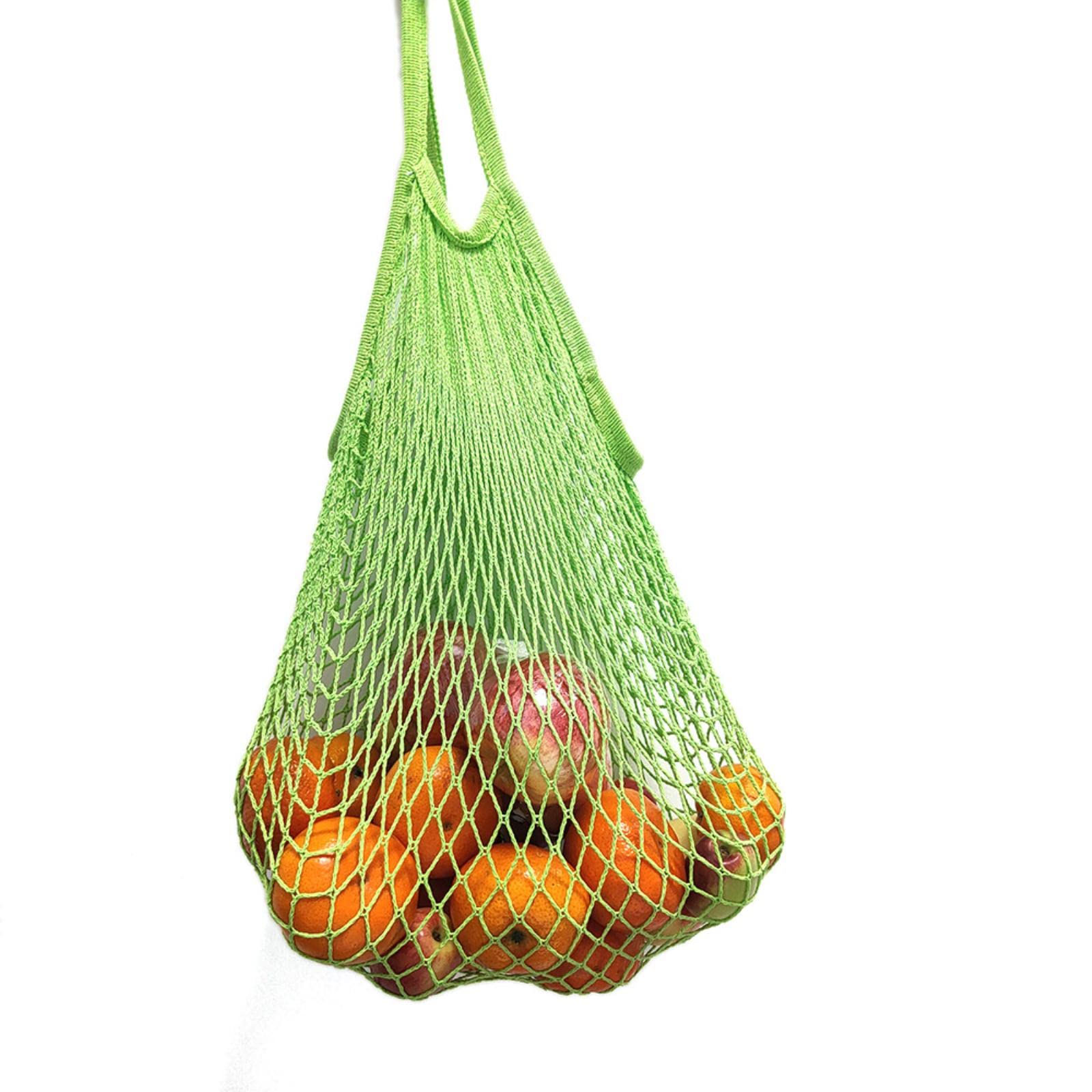 Borsa Della Spesa In Rete Beige Riutilizzabile E Pieghevole - Capiente E Resistente 10kg - Foto 2