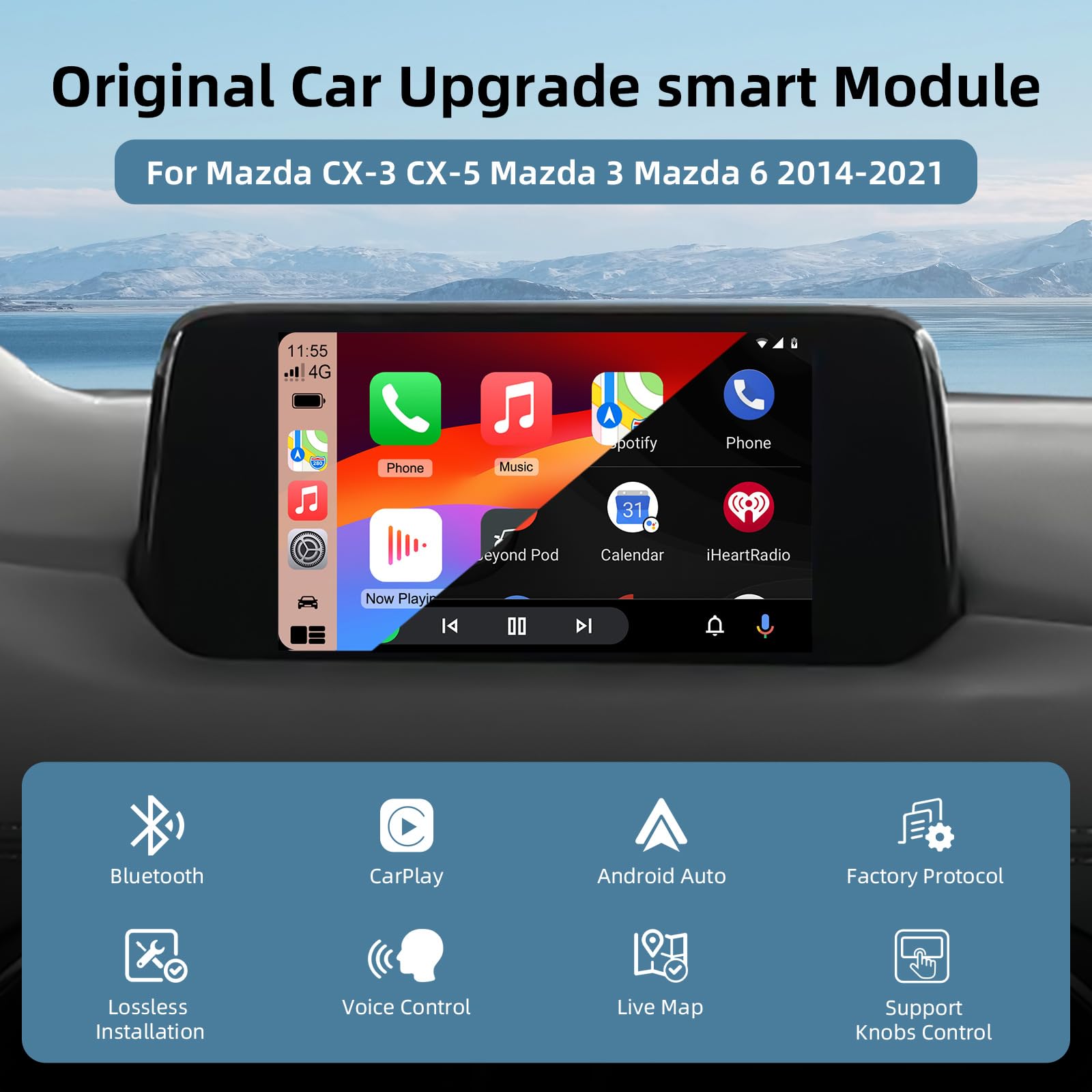 Amazon.co.jp: Android Auto&Carplayアダプター Mazda 2/3/6/CX3/CX5