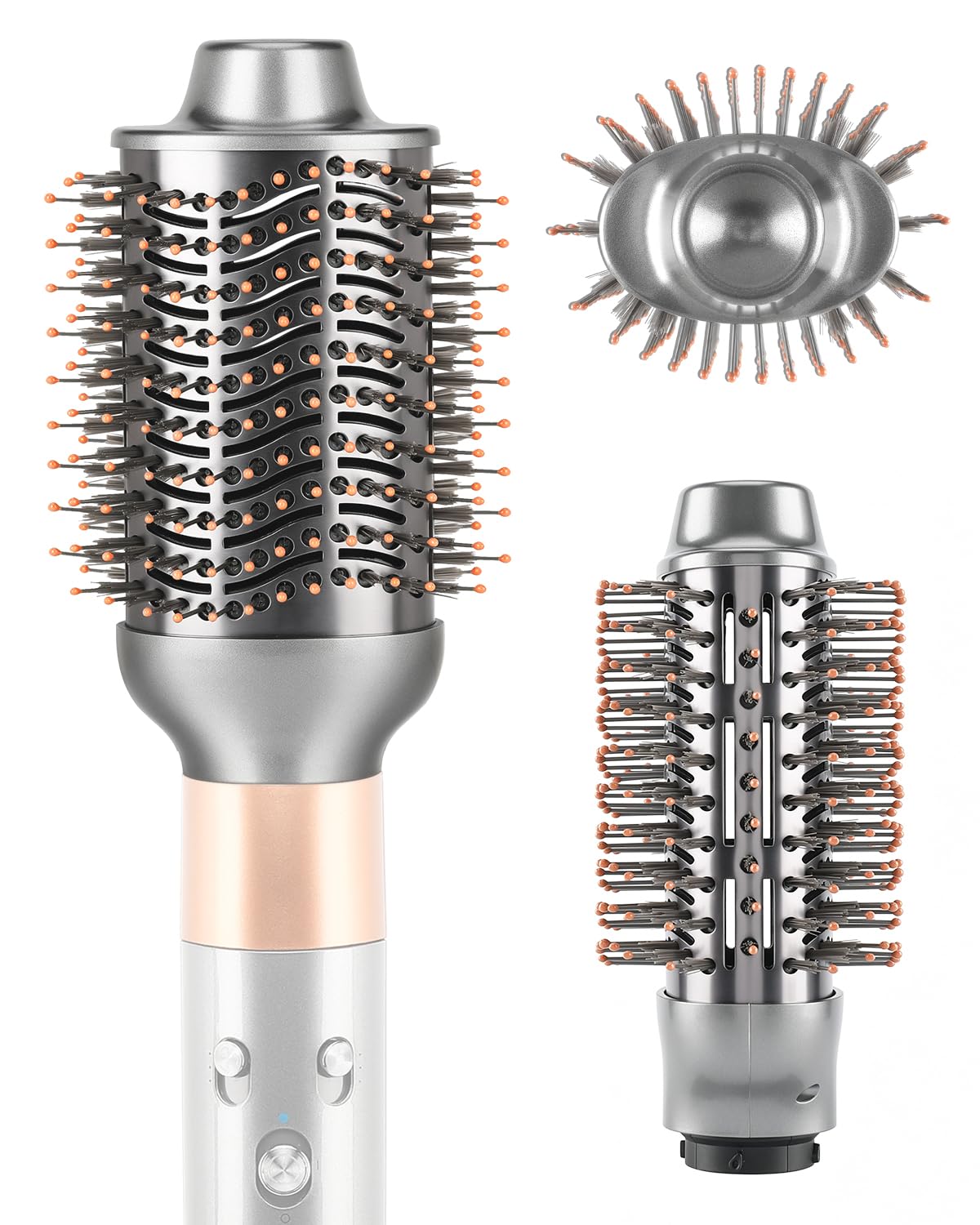 Large volumizing Brush Attachment for Dyson Airwrap HS01 HS05 i.d. Nickel