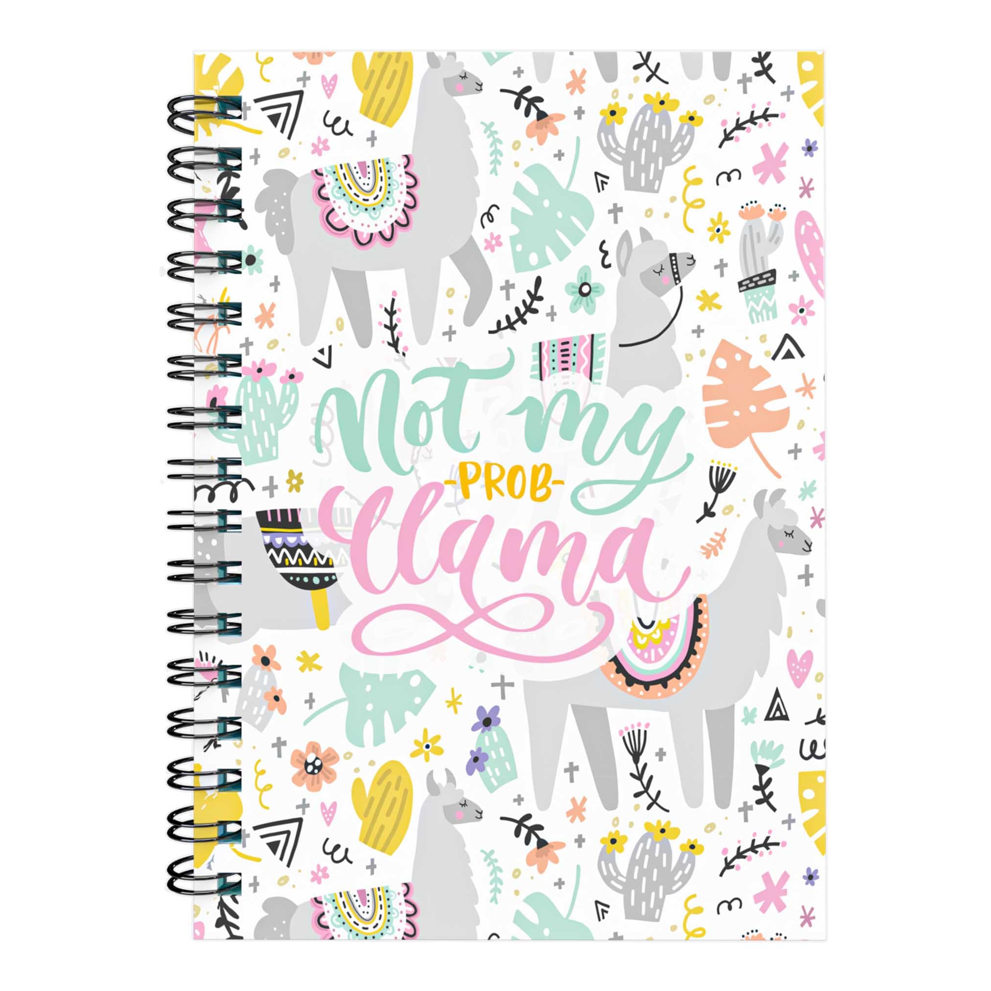 Fabulous Planning Calorie Counting Compatible Food Diet Diary Log Journal Weight Loss Wellness 6 Month Duration With Stickers 2024 (No Prob-Llama, 6 Months) โ image 1