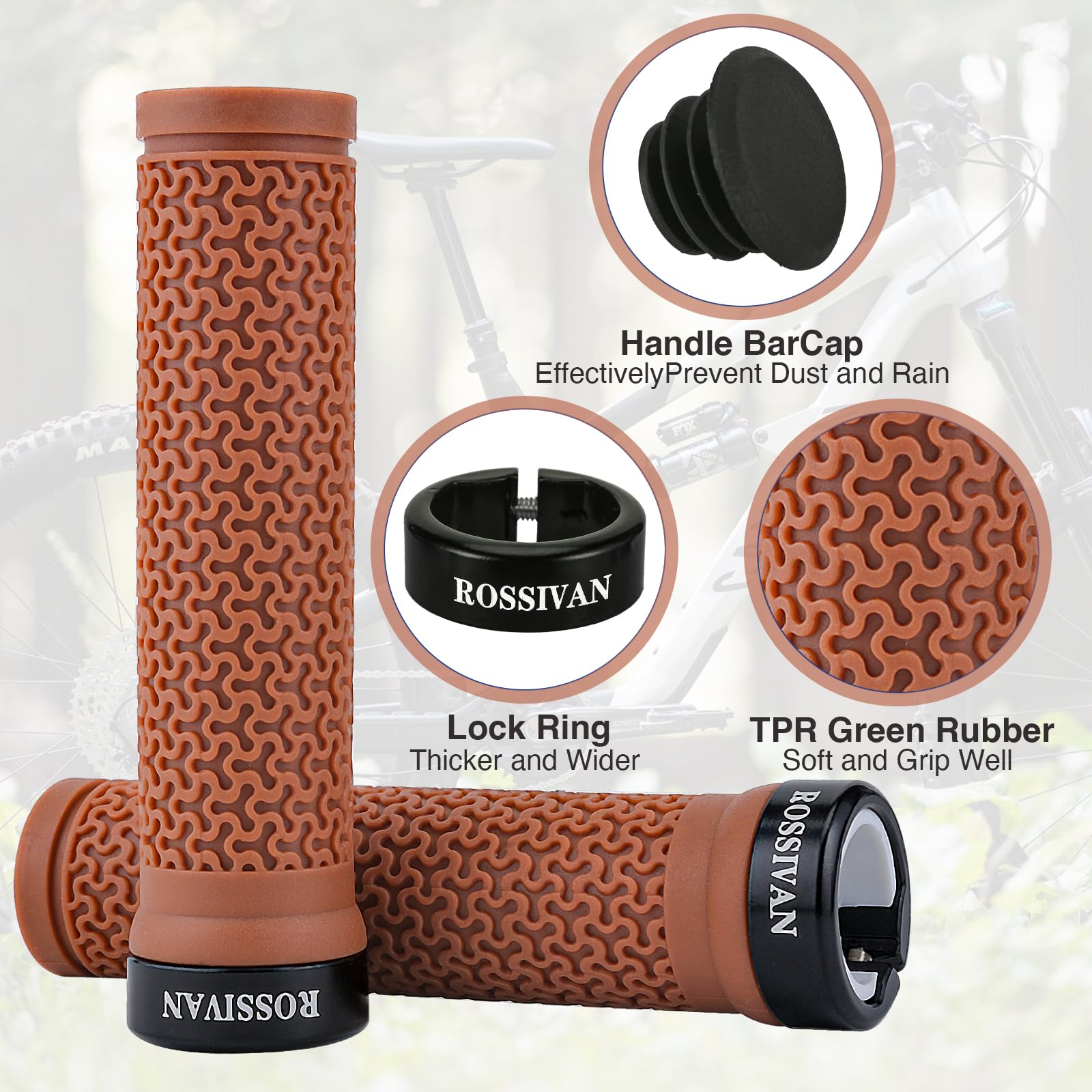Rossivan Professional Bike Handlebar Grips - Image 2