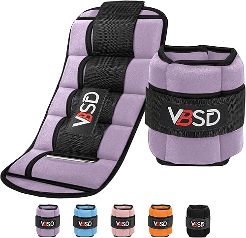VBSD Adjustable Ankle Weights for Men Women, 1 Pair 2 4 5 6 8 10 lb Leg Weight Straps, Weighted Ankle Weights Set for Gym, Fitness, Yoga, Jogging,
