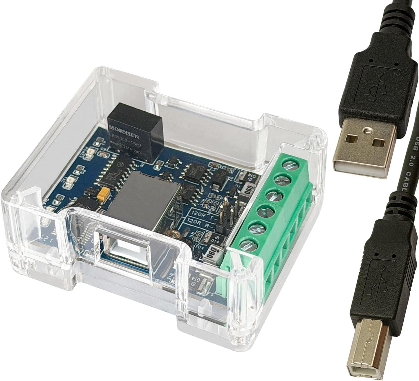 DSD TECH SH-U11F Isolated USB to RS485 RS422 Converter Built-in FTDI chip for Industrial Application