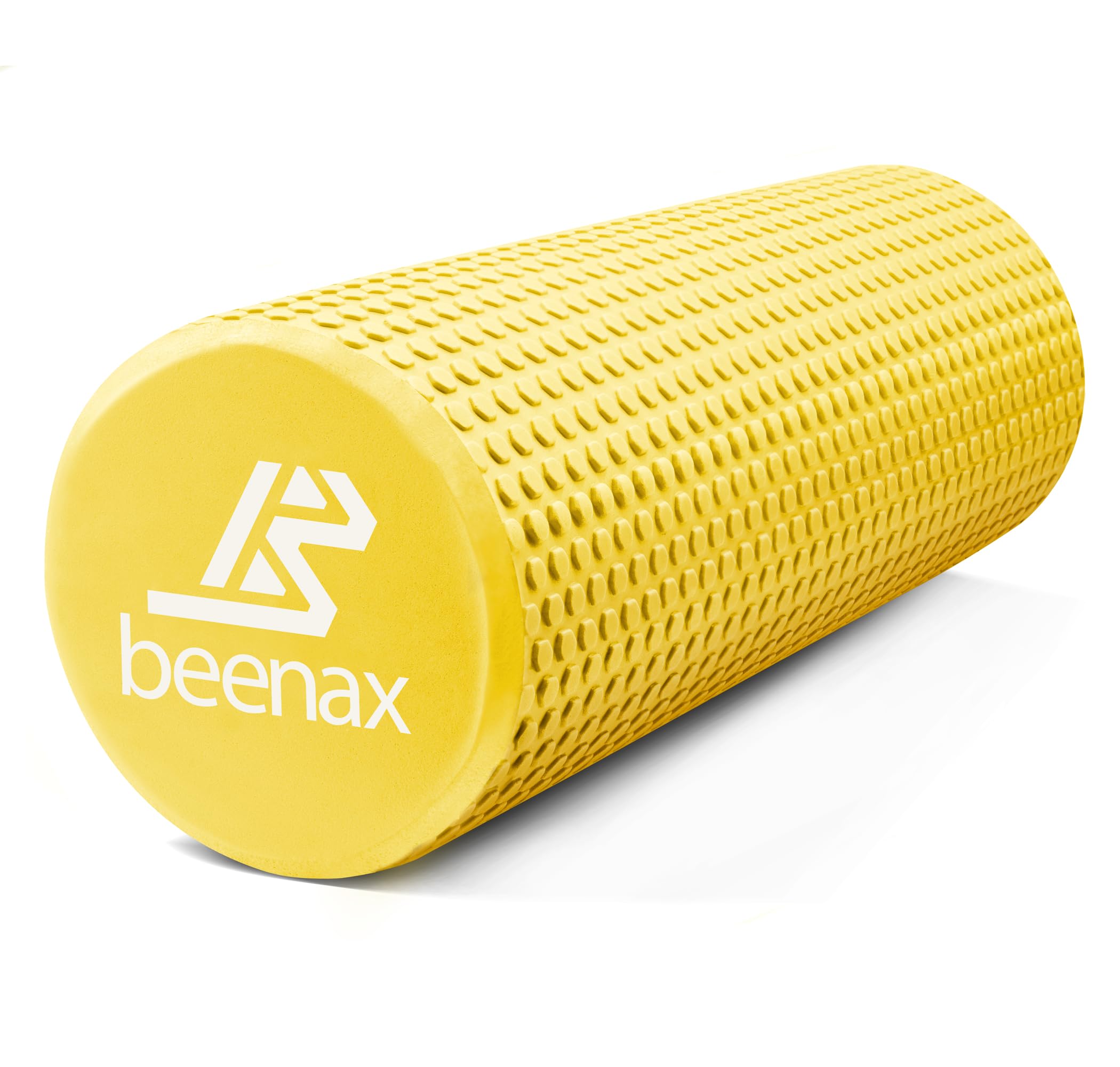 Beenax Foam Roller 44cm - Lightweight Muscle Roller for Fitness, Pilates, Yoga, Physio, Trigger Point, Deep Tissue, Joint Massage, Pain Relief - Designed to Relieve Stress and Relax Tight Muscles