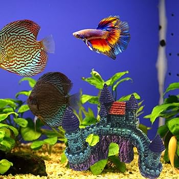 25 Gallon Fish Tank Castle Aquarium Decorations Fish Tank