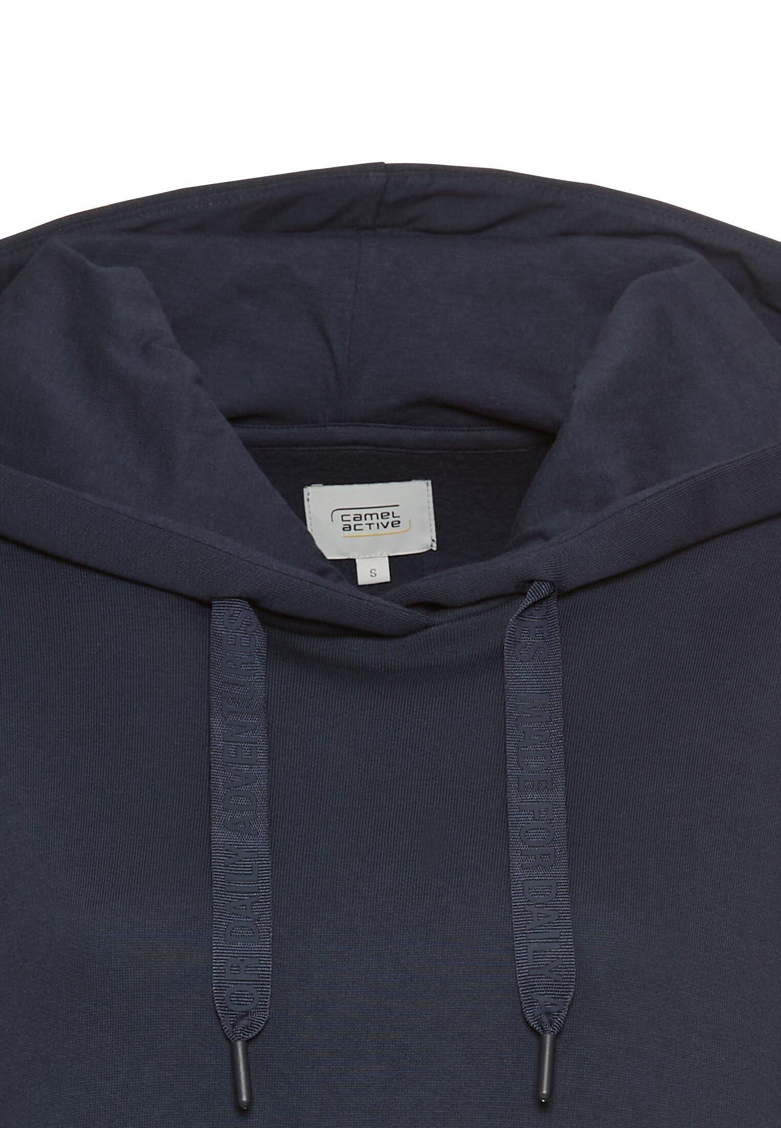 camel active Damen Hoodie aus Reiner Baumwolle