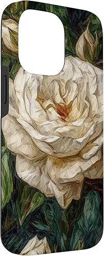 Vista 54 de Funda para iPhone 13 Van Gogh Art White Flower White Roses