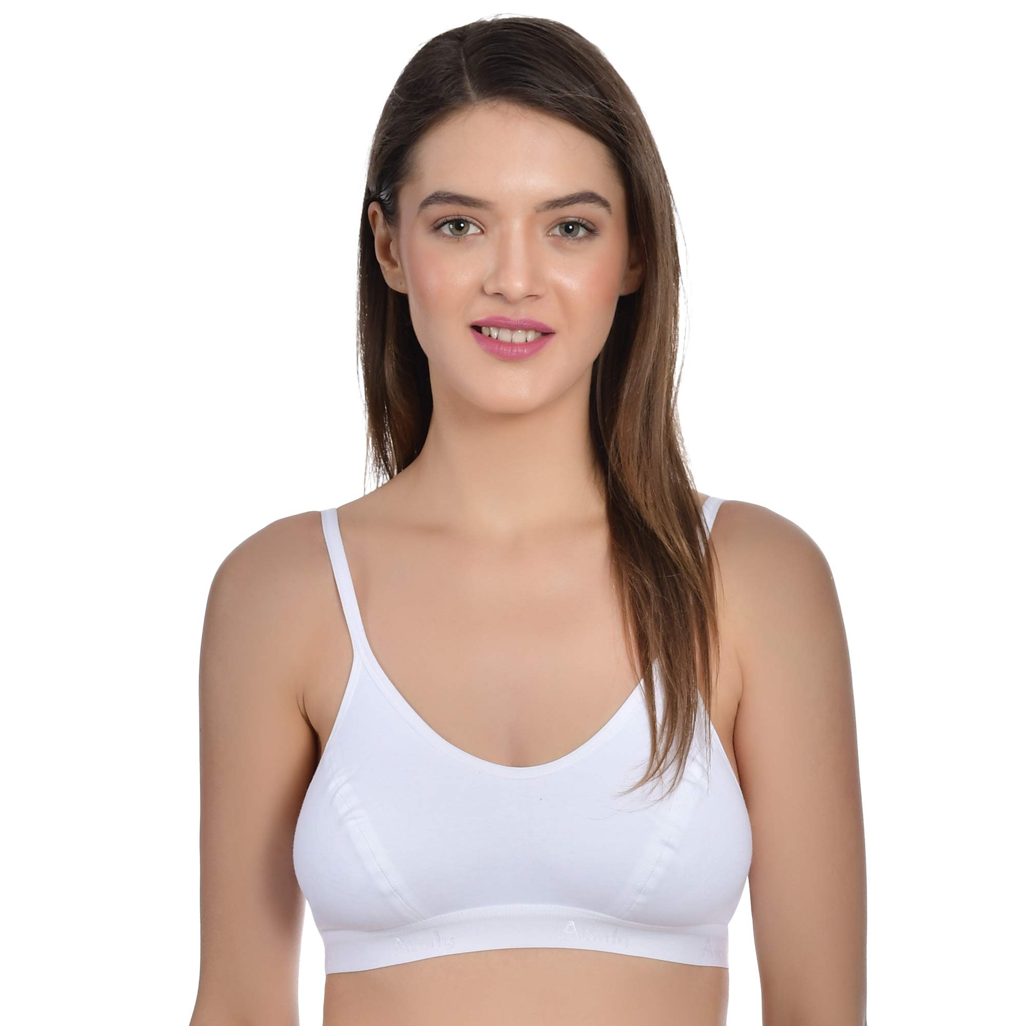 aimly Women's Cotton Non-Padded Non-Wired Low Coverage Sports Bra-picture-17