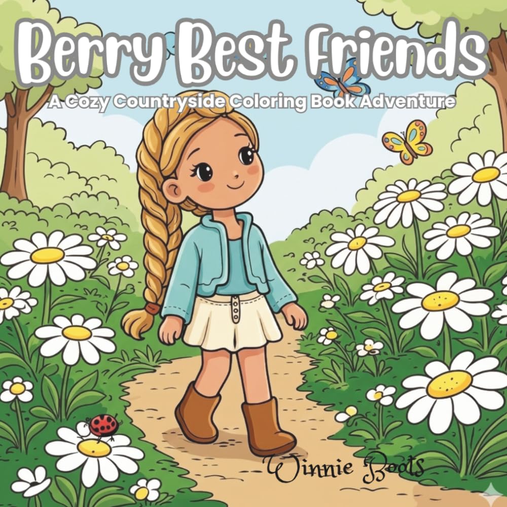 Berry Best Friends: A Cozy Countryside Coloring Book Adventure