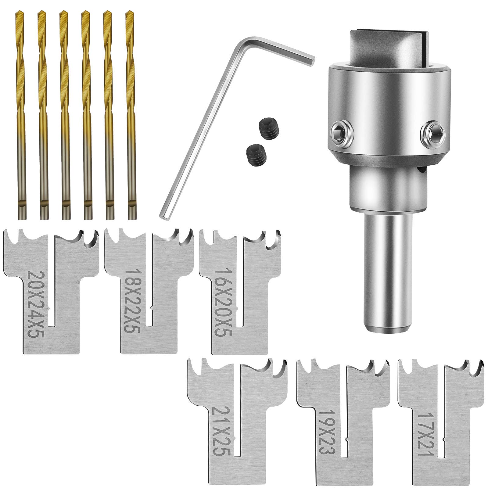 11 Pieces Ring Drill Bit Set, Wood Ring Drill Bit Wooden Ring Maker Steel Wood Bead Drill Bit for DIY Rings Making Jewelry Decoration Supplies (Medium Size)