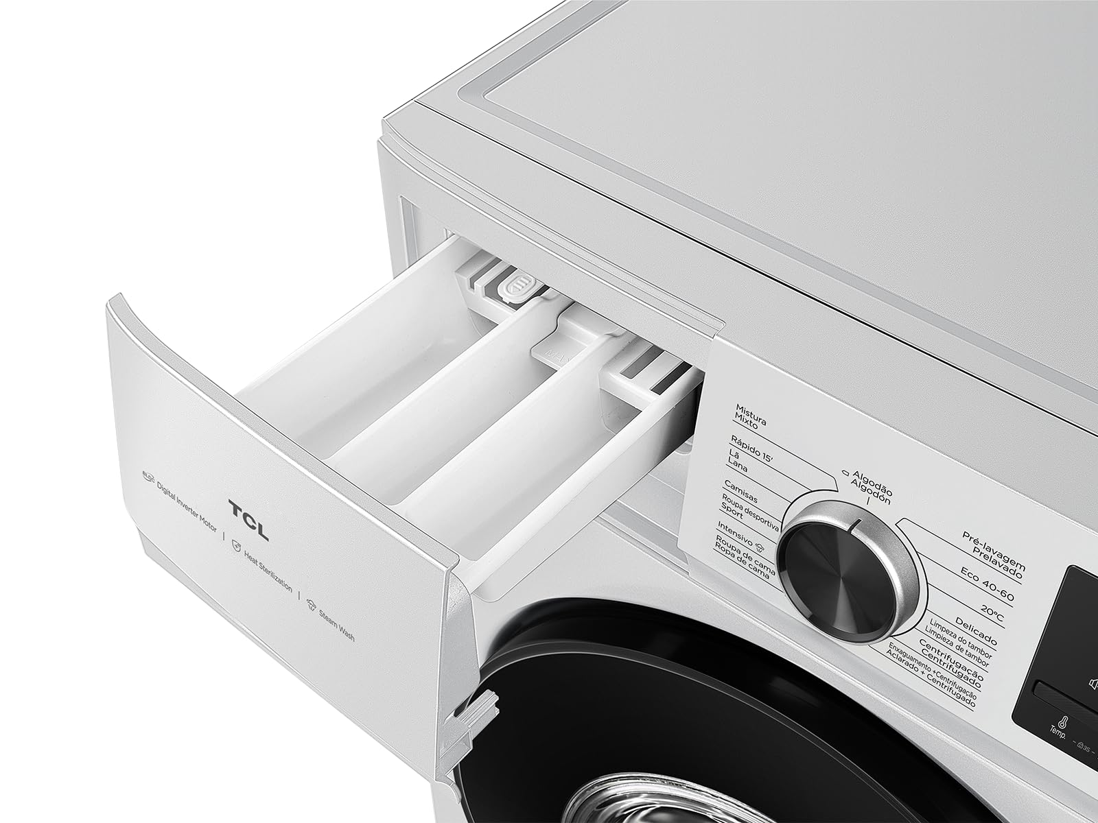 8kg Lavadora Carga Frontal Bajo Consumo, 1400rpm, Motor BLDC, 16 Prog. Vapor y Antibacterias, Bloqueo Infantil