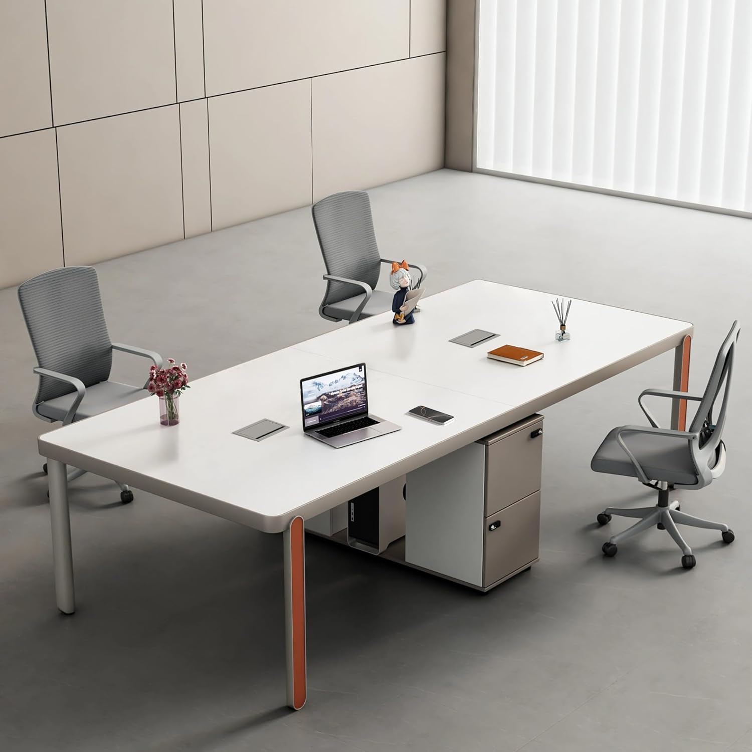 Table Power Outlet Hub PD20W USB-C Fast Charging Station, Recessed Outlet with 2AC Outlets and USB Ports for Conference Room Kitchen Countertop