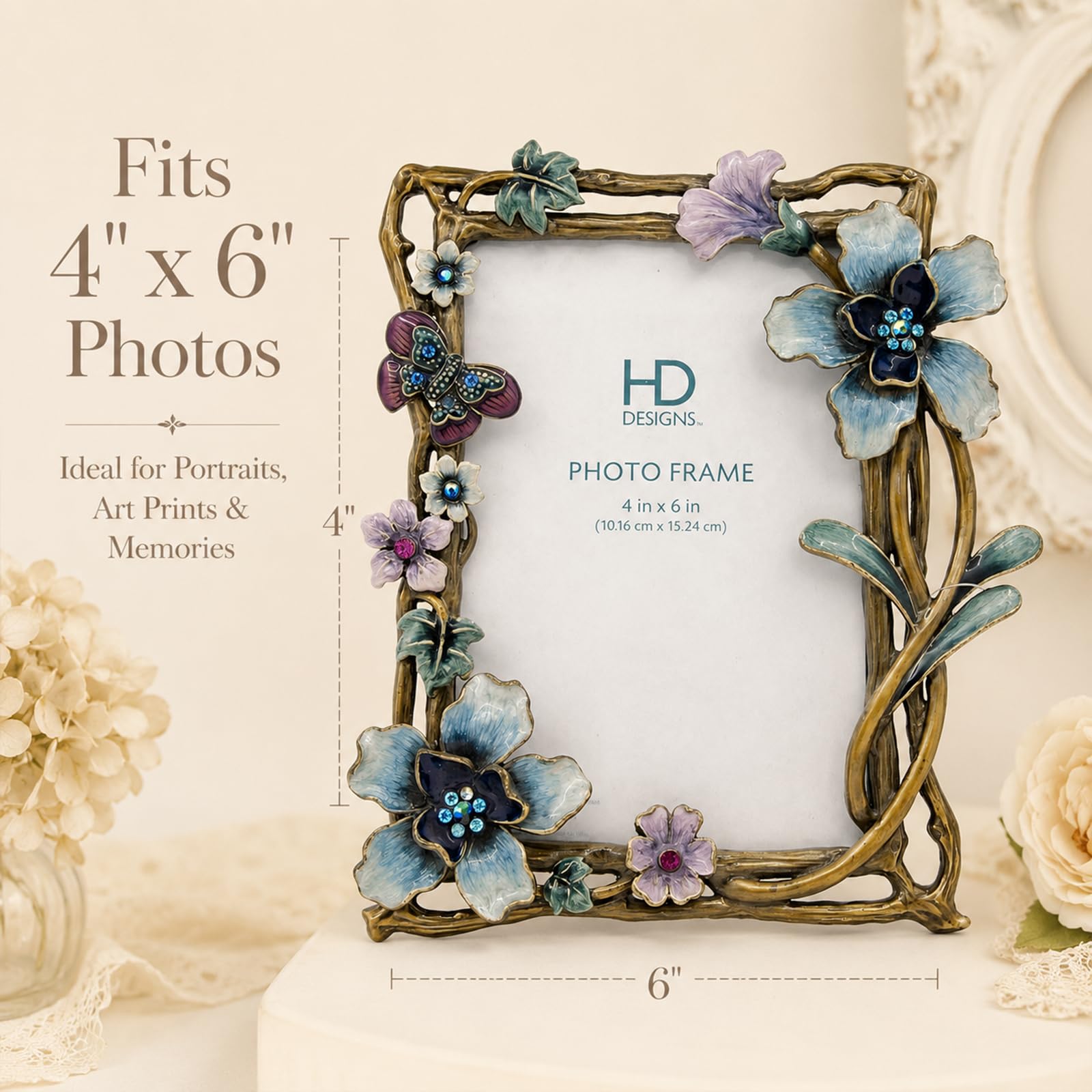 Amazon.com - ChezMax Vintage Picture Photo Frames - 5.5X7 Flower