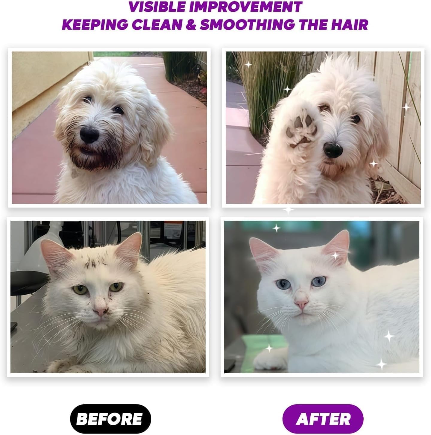 Premium Pet Grooming Glove Wipes for Dogs & Cats, 3X Thick No-Rinse Bathing Gloves, Hypoallergenic Deodorizing Paw & Body Cleaner, Grooms Hydrates & Nourishes, 20 Count, Lavender Scent